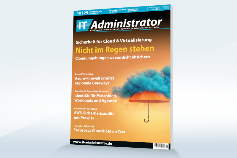 ita_blog's tweet image. NEU: IT-Administrator 10/2025 – Sicherheit für Cloud &amp;amp; Virtualisierung
👉 Azure-Firewall mit Forced Tunneling
👉 AWS-Security-Check mit Prowler
👉 Workload-Schutz mit Trend Micro Vision One
🔗 Jetzt reinschauen: it-administrator.de/Vorschau-Oktob…

#CloudSecurity #Virtualisierung #Azure #AWS