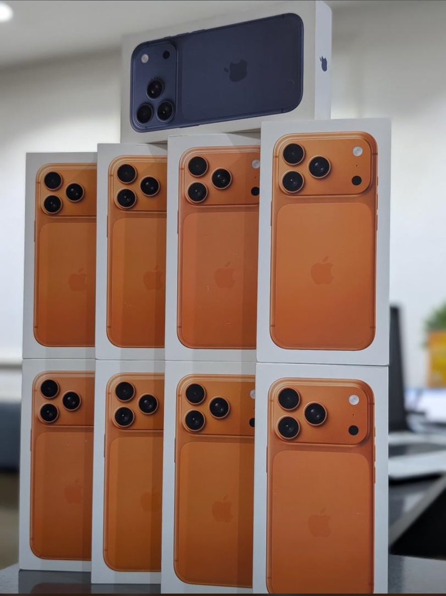 KingAndreasss's tweet image. BRAND NEW 17 SERIES NOW AVAILABLE IN STORE

_*Brand New IPHONE 17 Pro 256GB Physical SIM Blue ₦2,280,000

Cosmic Orange ₦2,350,000

2pcs of Silver Available ₦2,710,000

IPHONE 17 AIR 256GB 2,200,000

IPHONE 17 Pro Max 256GB Physical SIM × 30Pcs ₦2,780,000

Location in the CS