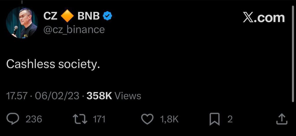 Cashless Society 
$CASHLESS

The currency of a borderless, cash-free future.

Cashless represents a system where transactions happen without physical money, relying on digital value—like cryptocurrency—rather than cash. Built on decentralized blockchain technology, Cashless
