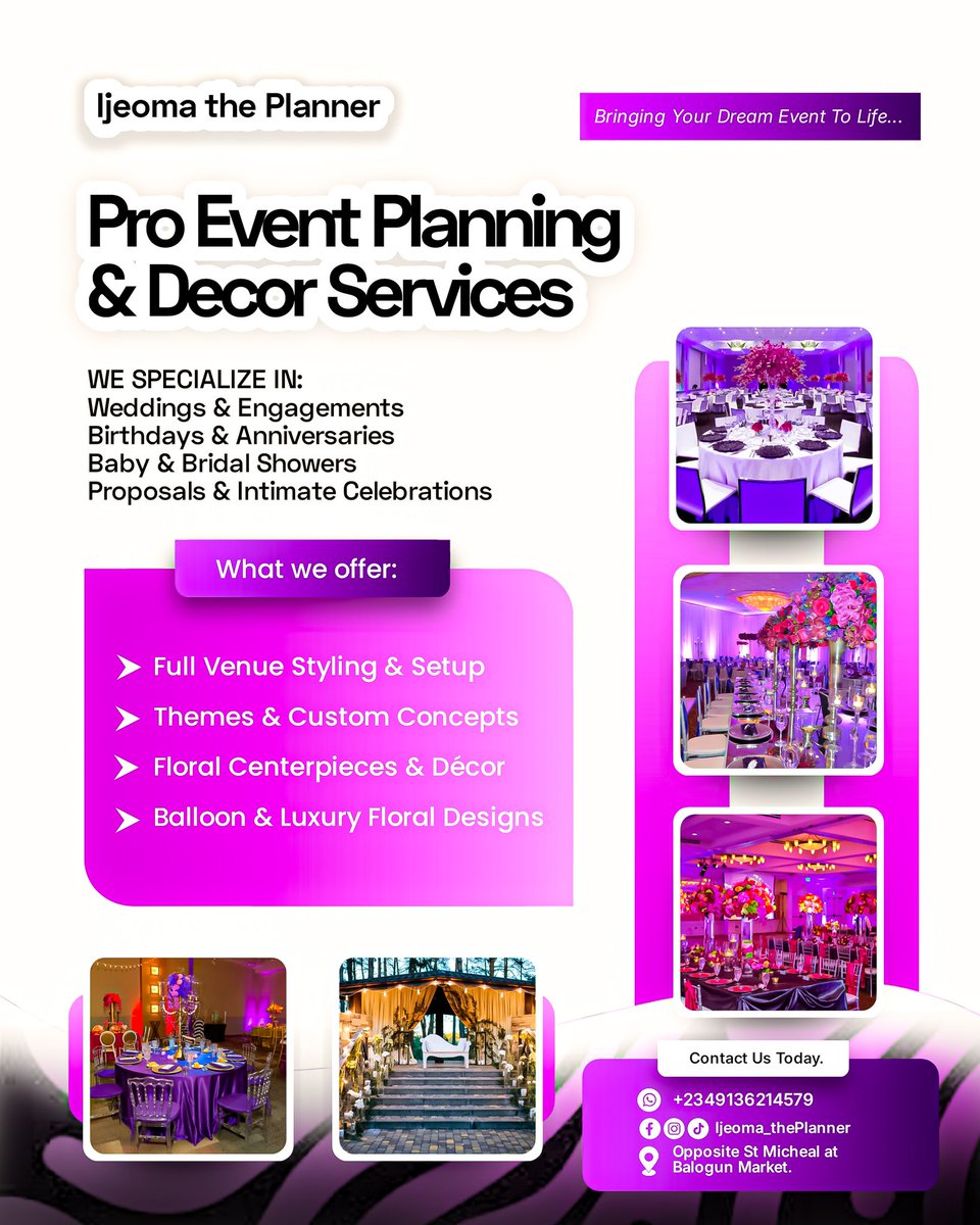 BoscoGraphix's tweet image. Looking for a graphic designer? My DM is available for you!!Every design should speak before you read a word. This flyer design for Ijeoma the Planner captures the richness, beauty, and professionalism of the brand. #Graphicsdesign #Everyone