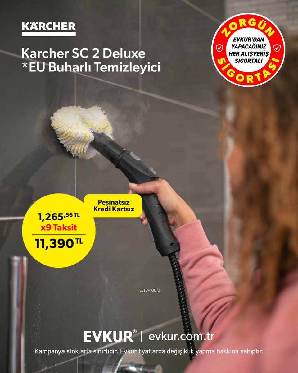✨ Temizlikte hijyenin yeni adı: Karcher SC 2 Deluxe EU Buharlı Temizleyici
💛 Üstelik 24 aya varan taksit avantajıyla Evkur’da!
🏠 Evde derinlemesine hijyen için hemen keşfedin👇
evkur.com.tr/karcher-sc-2-d…
#evkur #KarcherSC2 #BuharlıTemizleyici