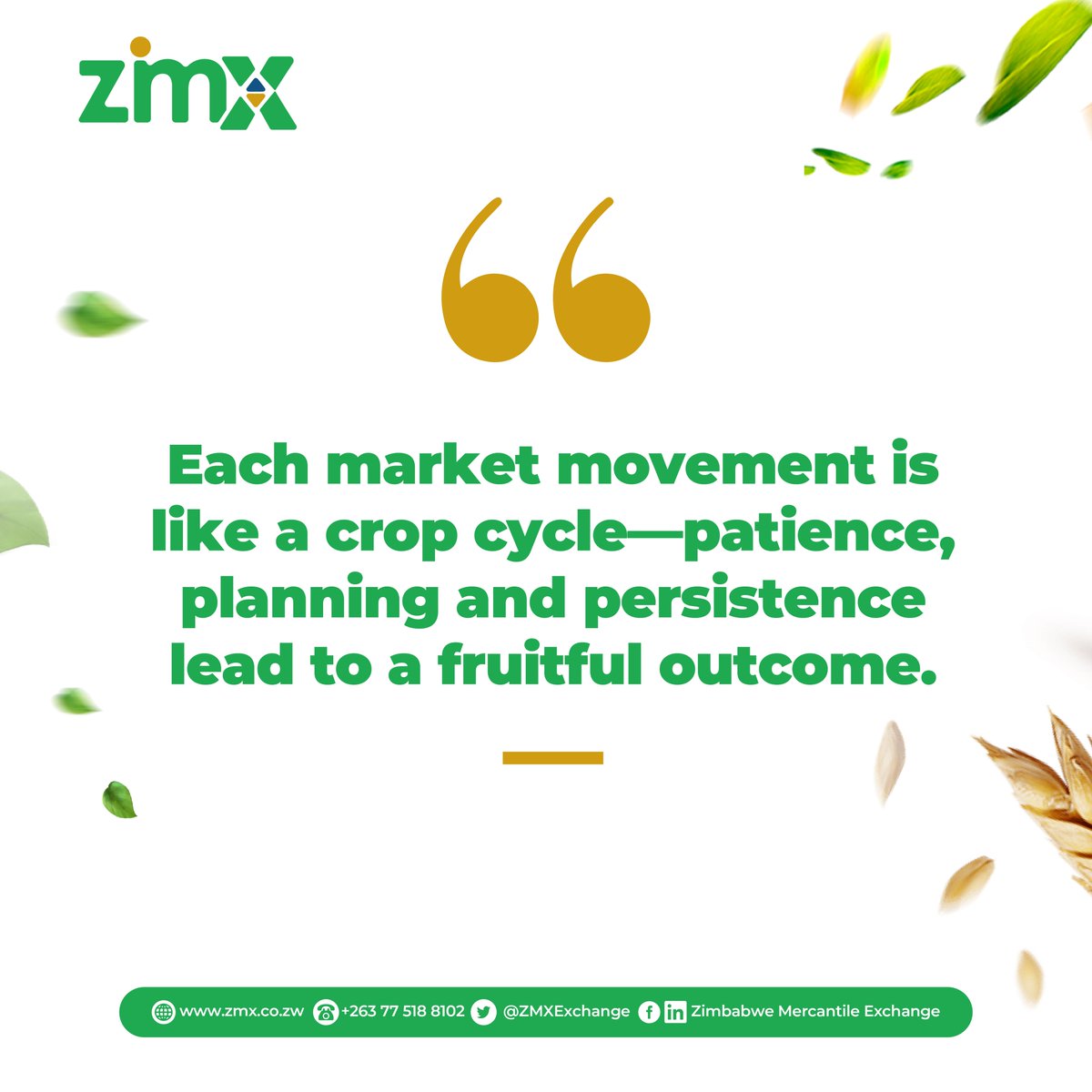 𝑺𝒖𝒄𝒄𝒆𝒔𝒔 𝒊𝒏 𝒃𝒐𝒕𝒉 𝒂𝒈𝒓𝒊𝒄𝒖𝒍𝒕𝒖𝒓𝒆 𝒂𝒏𝒅 𝒎𝒂𝒓𝒌𝒆𝒕 𝒕𝒓𝒂𝒅𝒊𝒏𝒈 𝒓𝒆𝒍𝒊𝒆𝒔 𝒐𝒏 𝒄𝒐𝒏𝒔𝒊𝒔𝒕𝒆𝒏𝒕 𝒆𝒇𝒇𝒐𝒓𝒕, 𝒄𝒂𝒓𝒆𝒇𝒖𝒍 𝒑𝒍𝒂𝒏𝒏𝒊𝒏𝒈 𝒂𝒏𝒅 𝒕𝒉𝒆 𝒓𝒆𝒔𝒊𝒍𝒊𝒆𝒏𝒄𝒆 𝒕𝒐 𝒐𝒗𝒆𝒓𝒄𝒐𝒎𝒆 𝒄𝒉𝒂𝒍𝒍𝒆𝒏𝒈𝒆𝒔.  
𝑯𝑨𝑷𝑷𝒀 𝑵𝑬𝑾 𝑾𝑬𝑬𝑲!