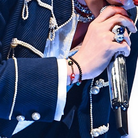 Even if it doesn't match the entire fit's aesthetic, he's never taking that friendship bracelet off