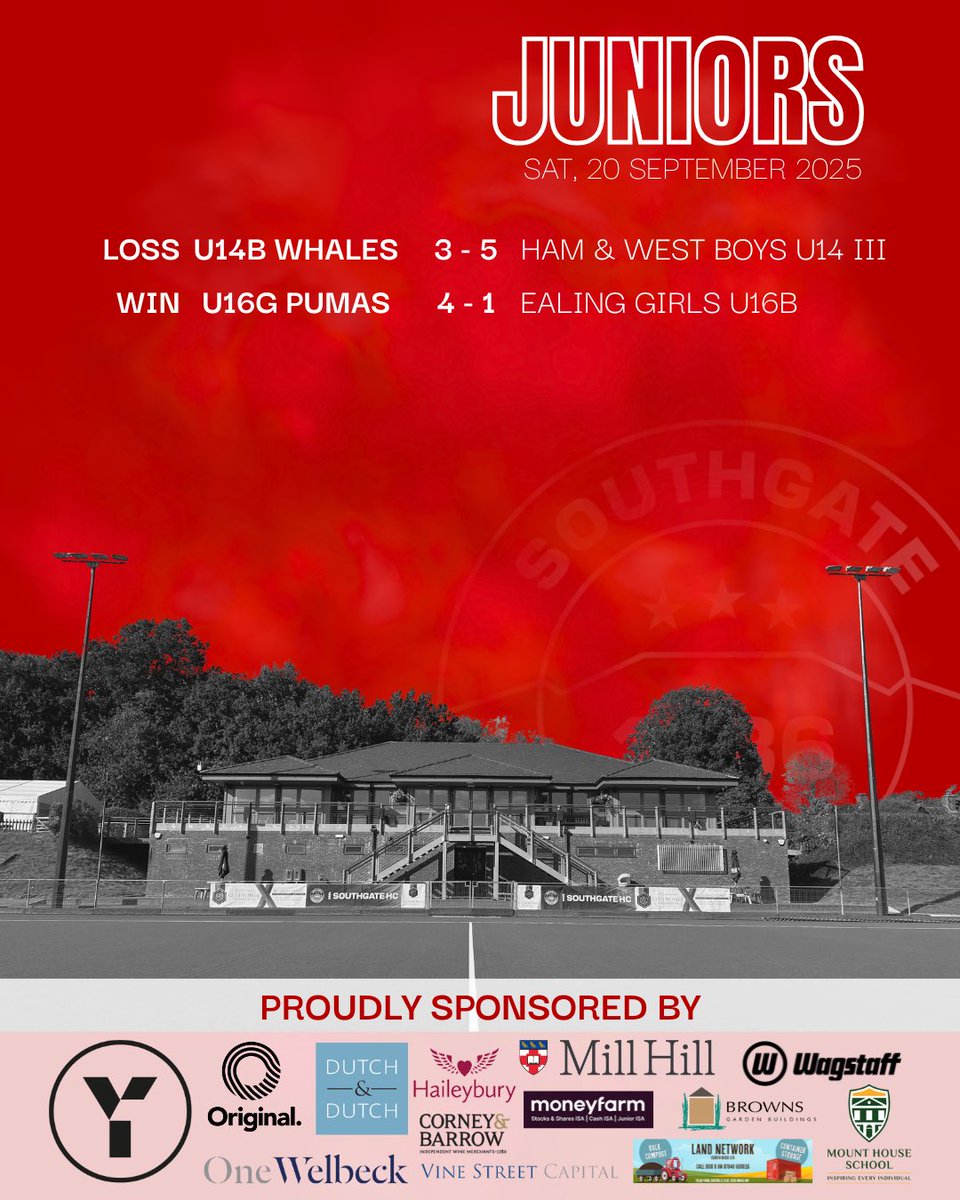📣 RESULTS | 20/21 SEPTEMBER 2025
.
A whirlwind of a weekend back with wins, losses and a rained out M1 fixtures up North! Be sure to read the Newsletter later this week with all the details from this past weekends fixtures! #upthegate 🔴⚫️🏑
