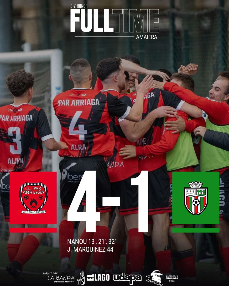 𝗗𝗜𝗩. 𝗛𝗢𝗡𝗢𝗥

Primera victoria en la categoría para nuestro División de Honor ✅

Zorionak talde! 

#SomosIpar #IparArriaga