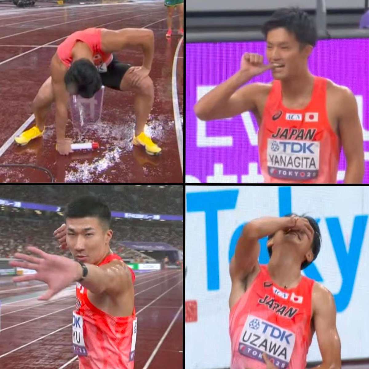 Japan’s relay team struck Luffy’s Gear poses from One Piece at the 2025 World Championships