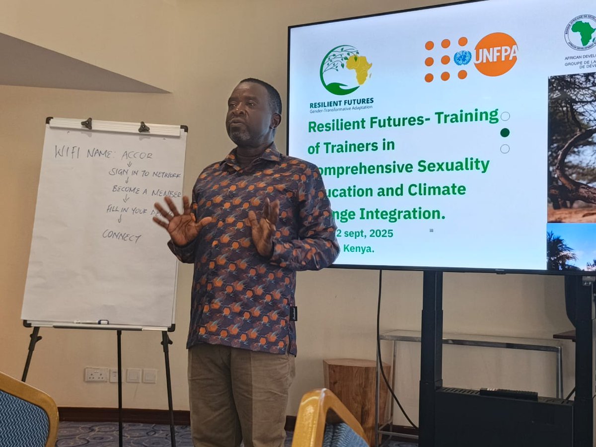 tamaniyouth's tweet image. Day 1 of the UNFPA Training of Trainers on Resilient Futures: Young People, the Climate Crisis &amp;amp; SRHR at Movenpick Hotel, Nairobi.
A powerful start to 4 days of learning, sharing &amp;amp; building youth-led solutions for a resilient &amp;amp; inclusive future! 
#UNFPA #ClimateActio #SRHR #GBV
