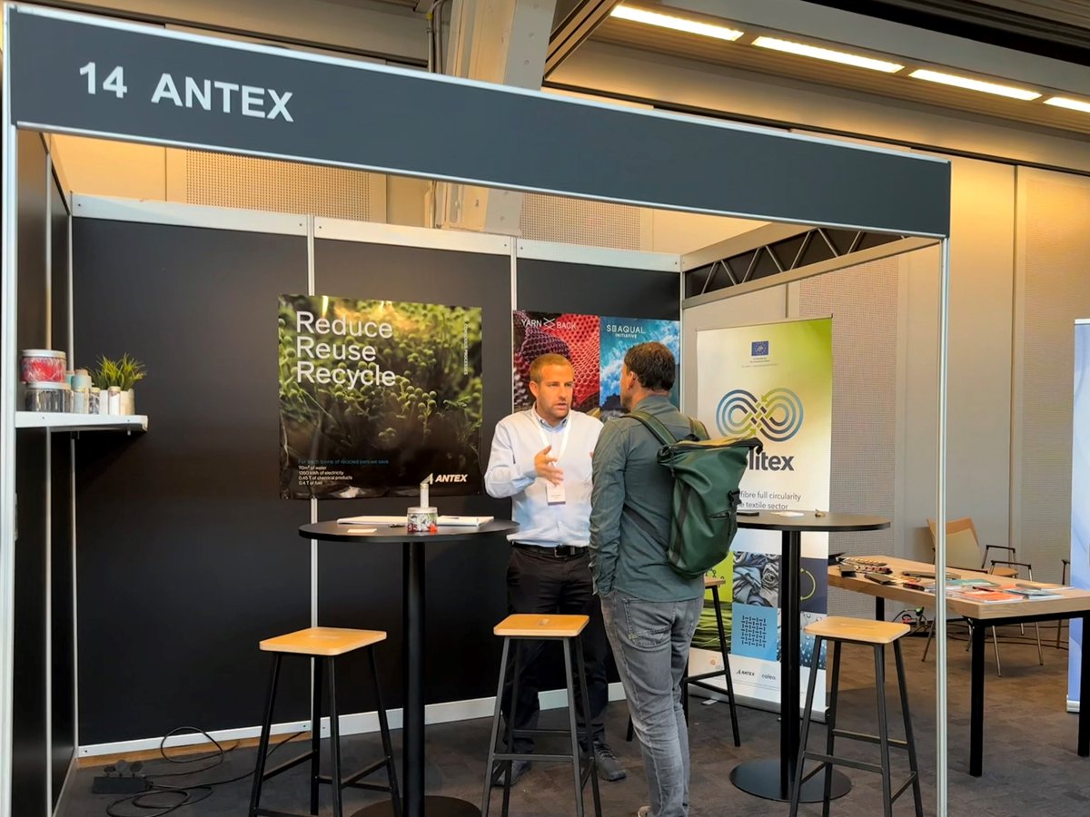 ♻️<a href="/LIFE_POLITEX/">LIFE POLITEX</a> at the #CircularTextileDays!

#ANTEX had the opportunity to present the  project, exchange experiences and demonstrate 𝗵𝗼𝘄 𝗰𝗶𝗿𝗰𝘂𝗹𝗮𝗿 𝘀𝗼𝗹𝘂𝘁𝗶𝗼𝗻𝘀 𝗰𝗮𝗻 𝘁𝘂𝗿𝗻 𝘁𝗲𝘅𝘁𝗶𝗹𝗲 𝘄𝗮𝘀𝘁𝗲 𝗶𝗻𝘁𝗼 𝘀𝘂𝘀𝘁𝗮𝗶𝗻𝗮𝗯𝗹𝗲 𝗼𝗽𝗽𝗼𝗿𝘁𝘂𝗻𝗶𝘁𝗶𝗲𝘀🌍