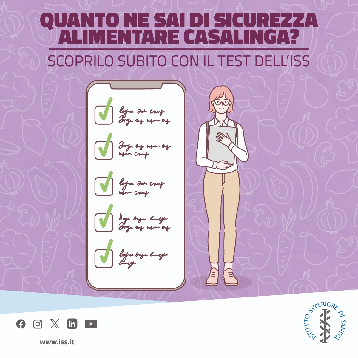istsupsan's tweet photo. L’#IstitutoSuperiorediSanità ha lanciato #questionario “Mangia sicuro!” aperto a tutti, disponibile fino all'#8ottobre per scoprire le proprie conoscenze su #sicurezzaalimentarecasalinga.
🔎 Compila il questionario e premi invia per ricevere i risultati : https://t.co/1bwZ2gx3b0 https://t.co/jIR5fD6MPu