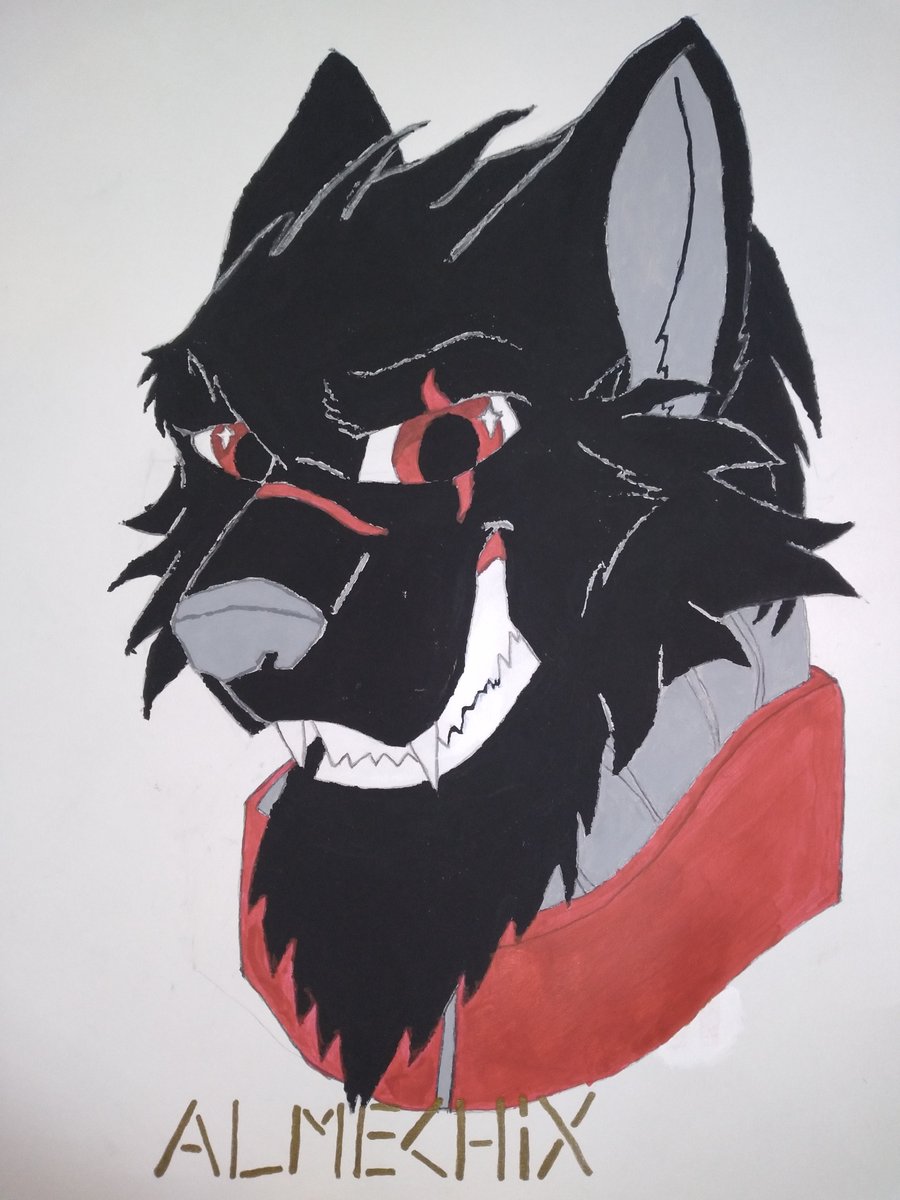 almechix's tweet photo. Just finished art of my fursona #Almechix whatcha think? https://t.co/mCizzYinAw