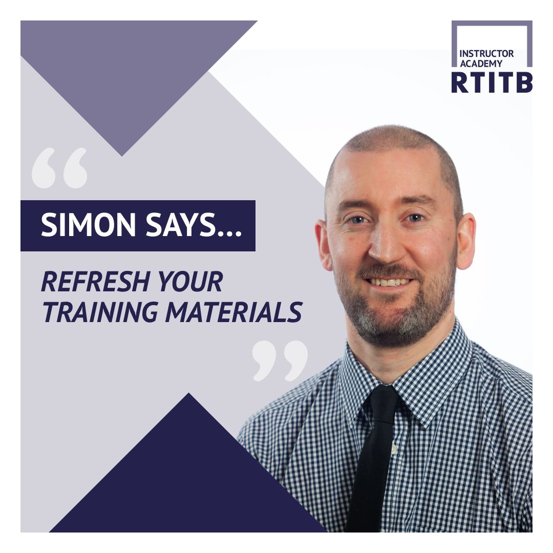 Keeping your training content fresh helps to engage you and your learners. Regularly review and update your materials to make sure your training is relevant, compliant, and suited to modern learners.

🌐 rtitbacademy.com
#InstructorTips #RTITBAcademy #SimonSays