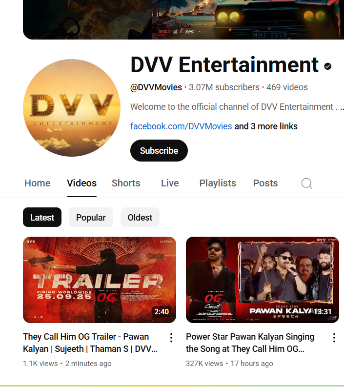yash91381770's tweet photo. #OGTrailer released in youtube
#OG #OGUSABookings #ogsecondsingle #OGTrailerDay #OGBookings #PawanKalyan
https://t.co/y7mO9af6pN https://t.co/AFiVixry6T