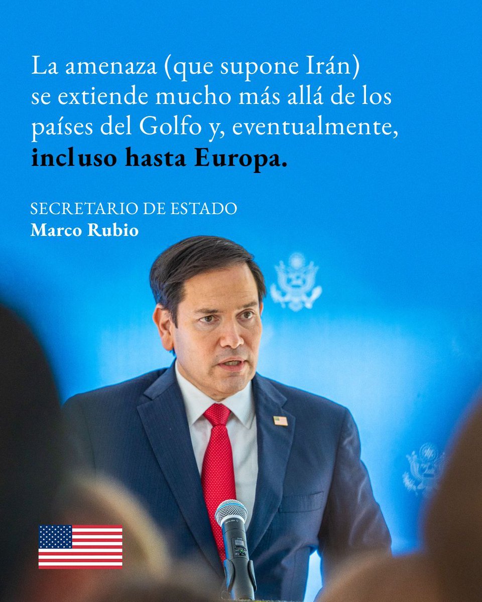 Alguns dels míssils que l’Iran està intentant desenvolupar ja poden arribar a països d’Europa. Un Iran nuclear constitueix un risc inacceptable, no només per a Israel i els Estats Units, sinó per al món.