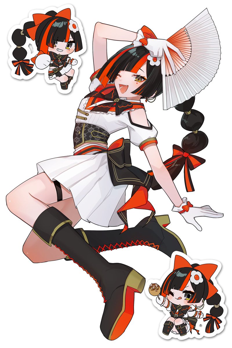LAGI_oekaki_2nd's tweet image. フェス衣装～！🦋🎆✨ #はなびの標本