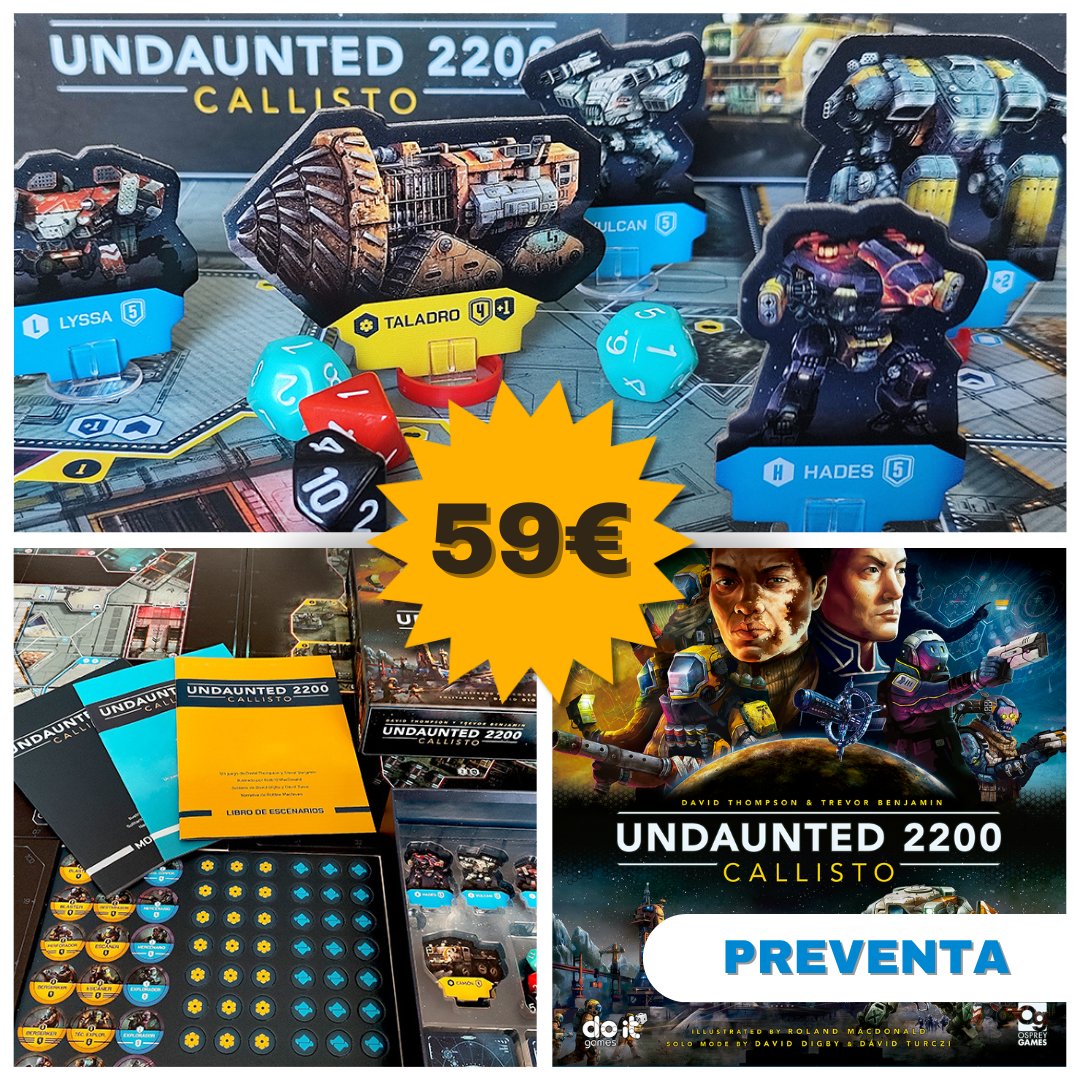 doitgames1's tweet photo. 🔹Undaunted 2200 Callisto en español 🔹

👉¡A solo 3 días para cerrar la PREVENTA! con oferta especial. 

Enlace a tienda: https://t.co/bIQ8ZekufF https://t.co/BE7d9HG6ME