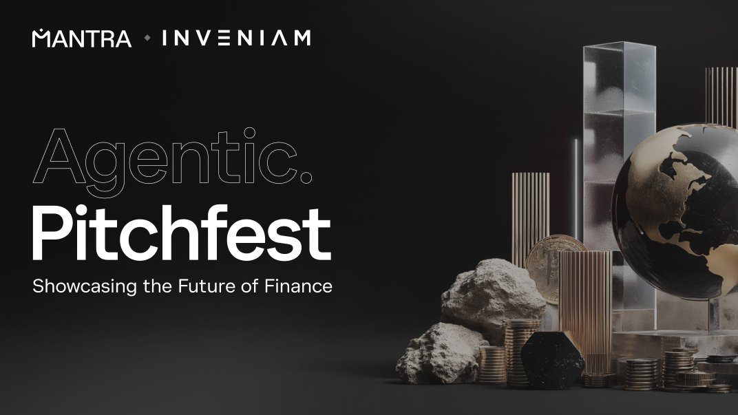 MANTRA_Chain's tweet image. The $16 trillion tokenization revolution needs builders and big thinkers.

At the Agentic. pitchfest, present your vision to 300+ decision-makers shaping the future of finance. 

🏆10 - 25k prizes + RWAaccelerator placement for winners.

@InveniamIO @Cointelegraph