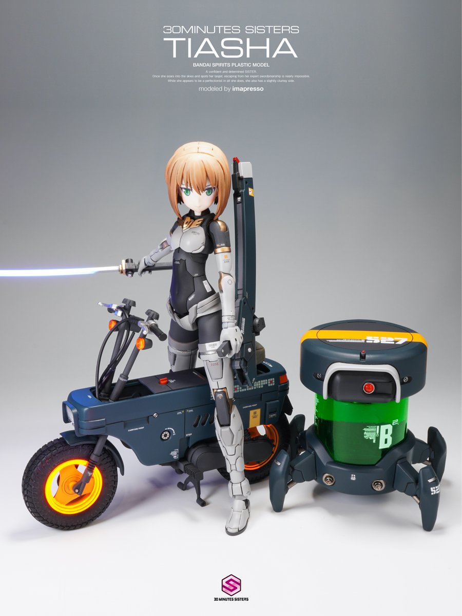 これが噂の「作ったら出る」ってヤツなのか!?
モトコンポかわいいんでみんなも作ろう！
#メガミデバイス
#モトコンポ