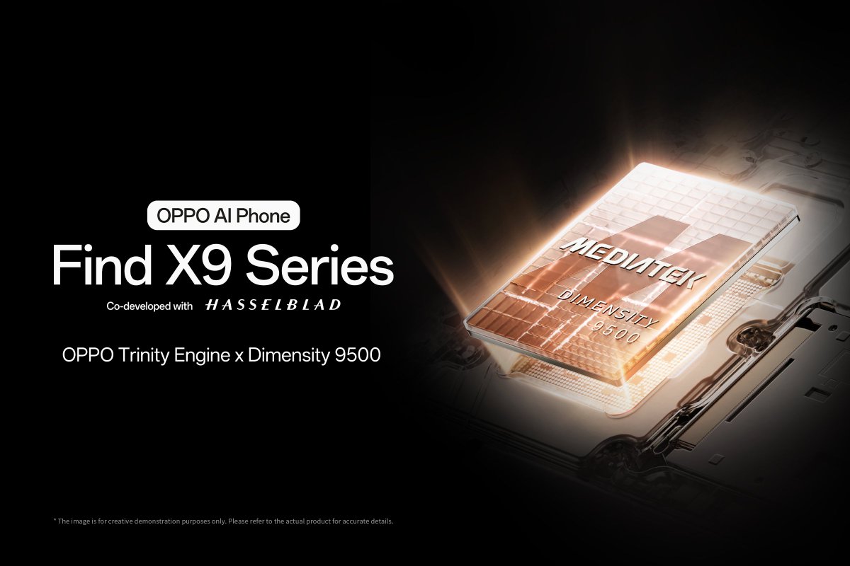 Our upcoming flagship, the OPPO Find X9 Series, will launch globally and feature the groundbreaking <a href="/MediaTek/">MediaTek</a> Dimensity 9500 chipset.

Find out more 🔗 oppo.com/en/newsroom/pr…