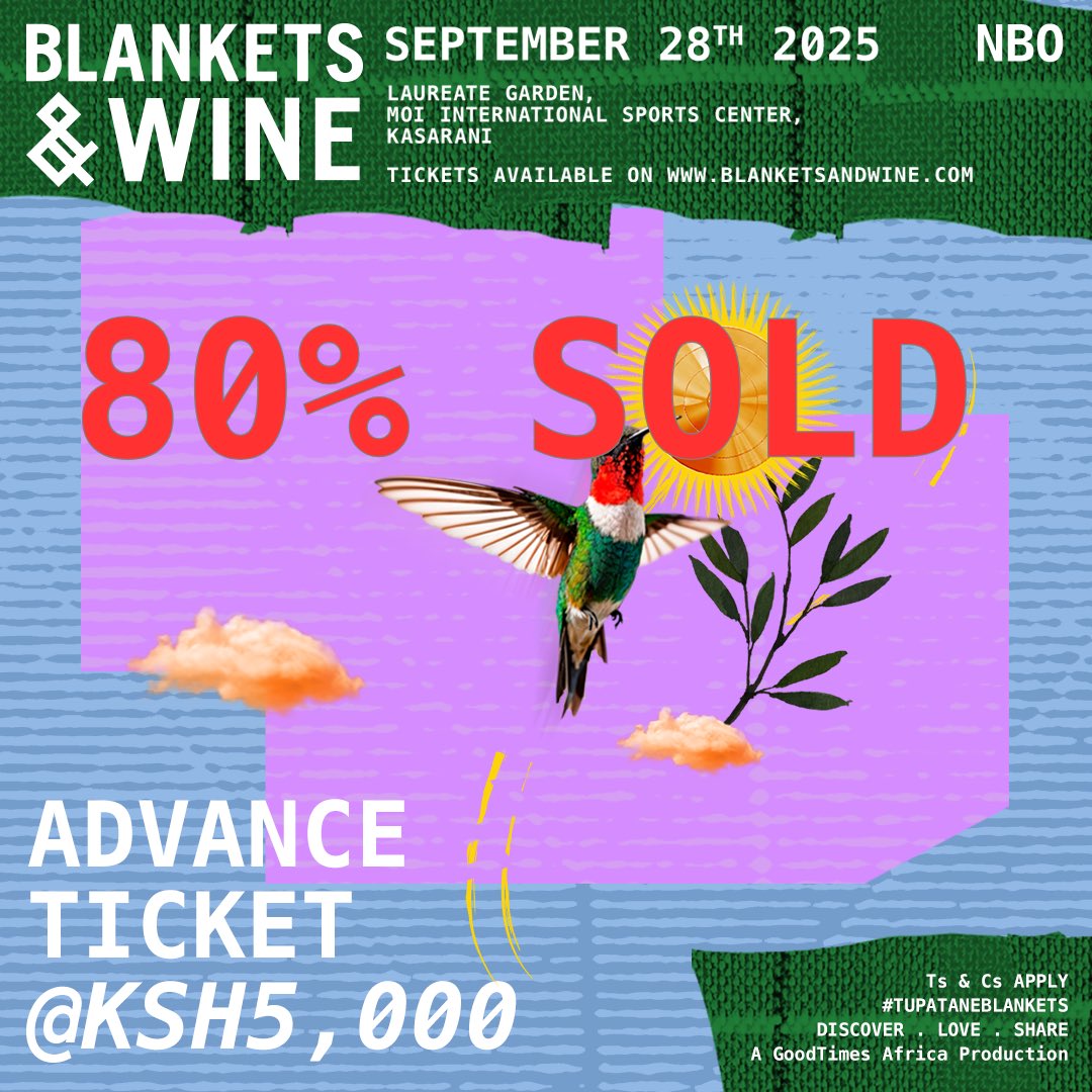 blanketsandwine's tweet image. We’re officially at 80% SOLD OUT and moving fast! 🔥
#blanketsandwine goes down this Sunday and the vibes are already loading… 💃🏽🕺🏽
Don’t be the one watching stories wishing you were there…secure your spot today #tupataneblankets #itsalwaysagoodtime