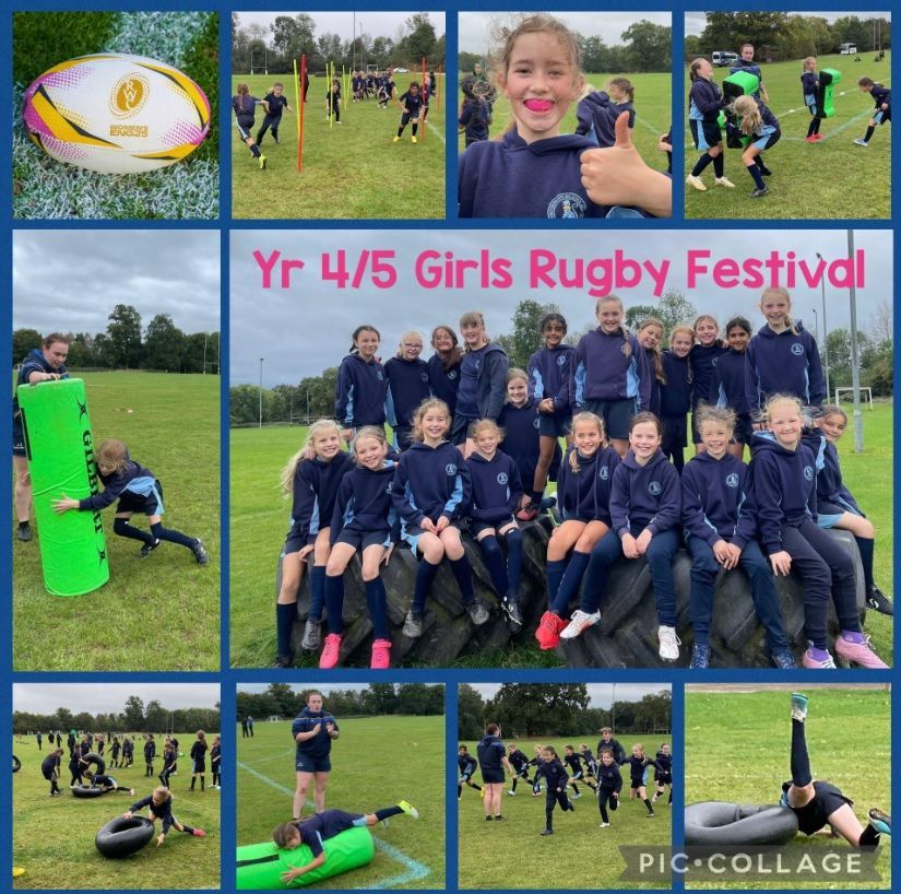 DixieGrammar's tweet image. The Year 4&5 girls had a great time on Wednesday at Kenilworth Rugby Club. Tackle bag drills and wrestling inner tubes to the ground seemed to be popular! We look forward to the Women’s Rugby World Cup!
#RedRoses🌹