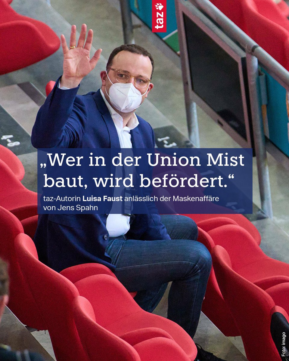 dosema1s's tweet photo. 22.09.2025
Das poste ich täglich:

Warum ist @jensspahn noch im Amt?
Wann gibt's einen #SpahnUntersuchungsausschuss und die #SpahnImmunitaetsaufhebung?

JEDEN TAG werde ich #SpahnRücktritt fordern!
Bis er weg ist. https://t.co/gt2anTcjIT