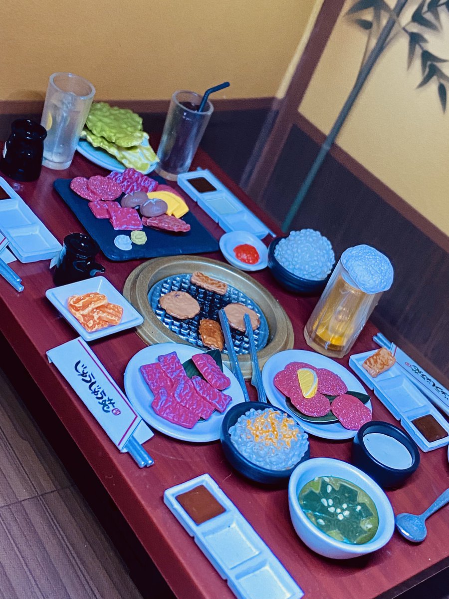 リーメントぷちサンプル　じゅうじゅう焼肉　完成