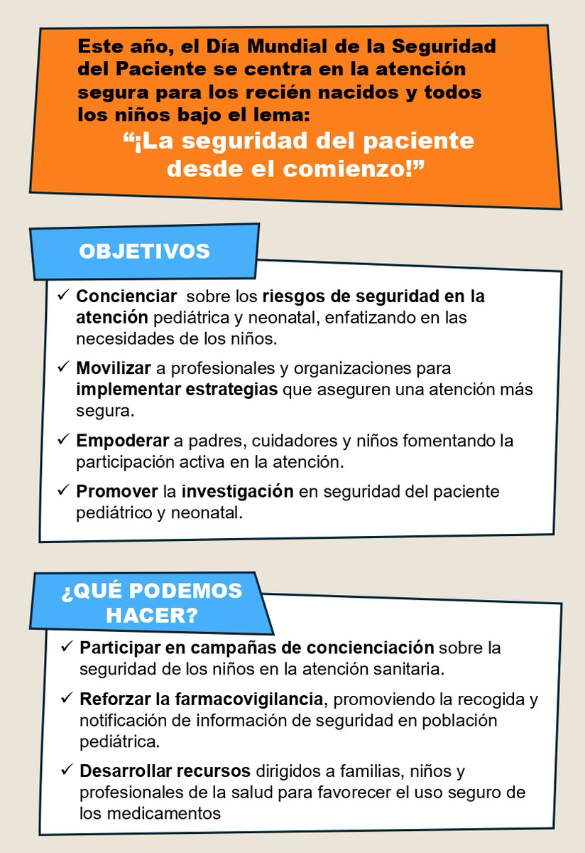 Cuidar de los más vulnerables es compromiso de todos. Gracias a los compañeros de Farmacovigilancia por formarnos y animarnos a integrar la seguridad del paciente en nuestro día a día.

#DíaMundialDeLaSeguridadDelPaciente