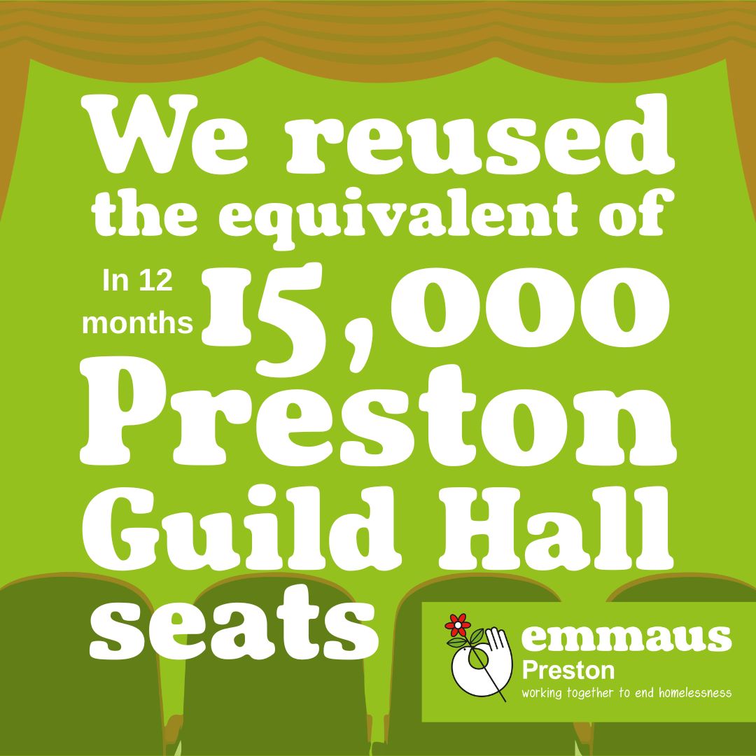 Our homelessness charity reuses household items ♻️

All the goods we offer in our charity department store helps raise the vital funding needed to provide a home and support for people with experience of homelessness 🏠💚

Thank you for your donations!

#RecycleWeek #Preston