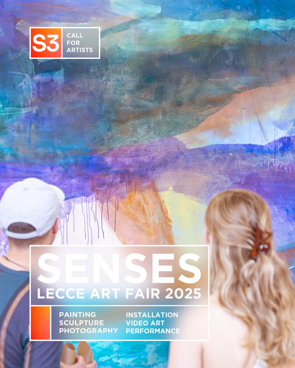 itsLIQUID's tweet photo. CALL FOR ARTISTS
SENSES INTERNATIONAL ART FAIR – 3RD EDITION 2025
📍 Lecce, Italy | 🗓️ December 19, 2025 – January 04, 2026
⏳ Deadline: October 31, 2025
🔗 more: https://t.co/hanLU9cFHN
#itsliquid #itsliquidgroup #SENSESArtFair #SENSESInternationalArtFair https://t.co/rWaXo8Ixux