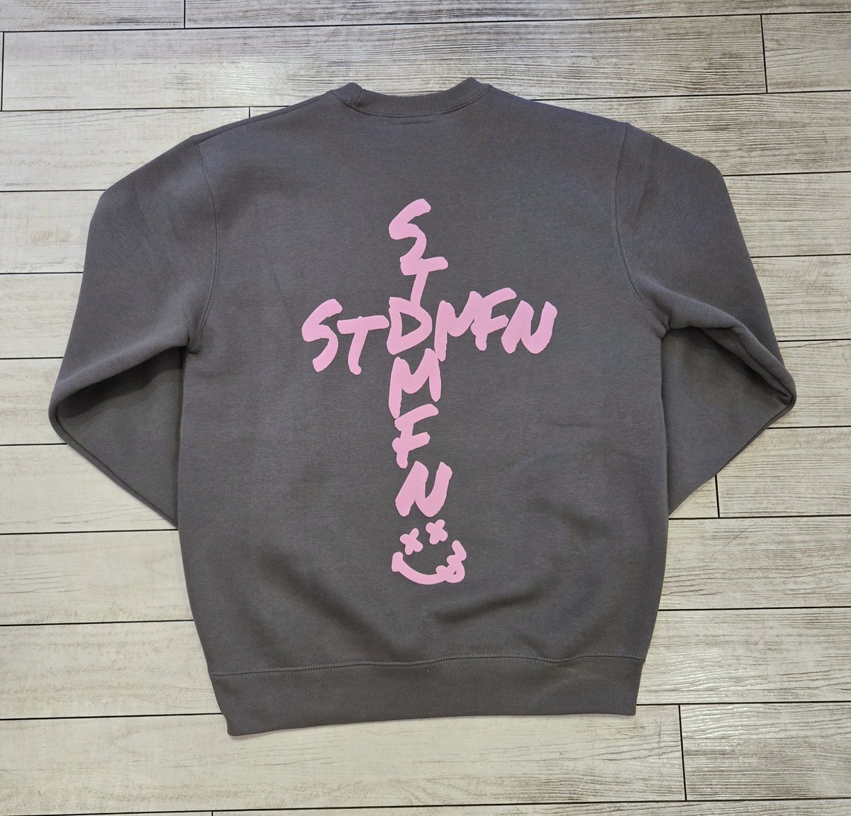 【1点物⭐️】アートリメイクスウェット ペンキデザイン Mサイズ shiki tokyo（シキトウキョウ）の「Oversized Mode Art Graphic