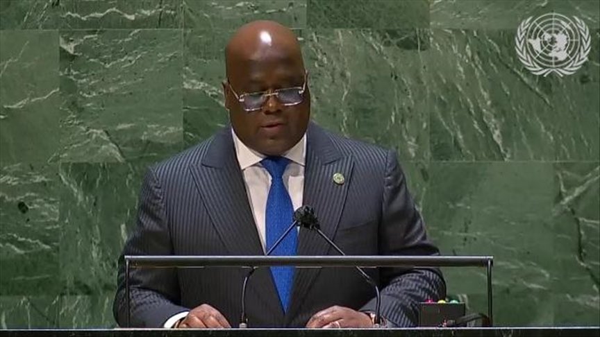 JumulJunior's tweet photo. Du haut de La Tribune des nations unies, le Pdt @fatshi13 prendra la parole ce mardi 23/09 à 14h (New York) et 19h(Kinshasa). 
Ns attendons kil dénonce le silence de la communauté internationale face aux massacres de la part des rwandais et de leurs acolytes de AFC/M23. https://t.co/utbsMbiUK1
