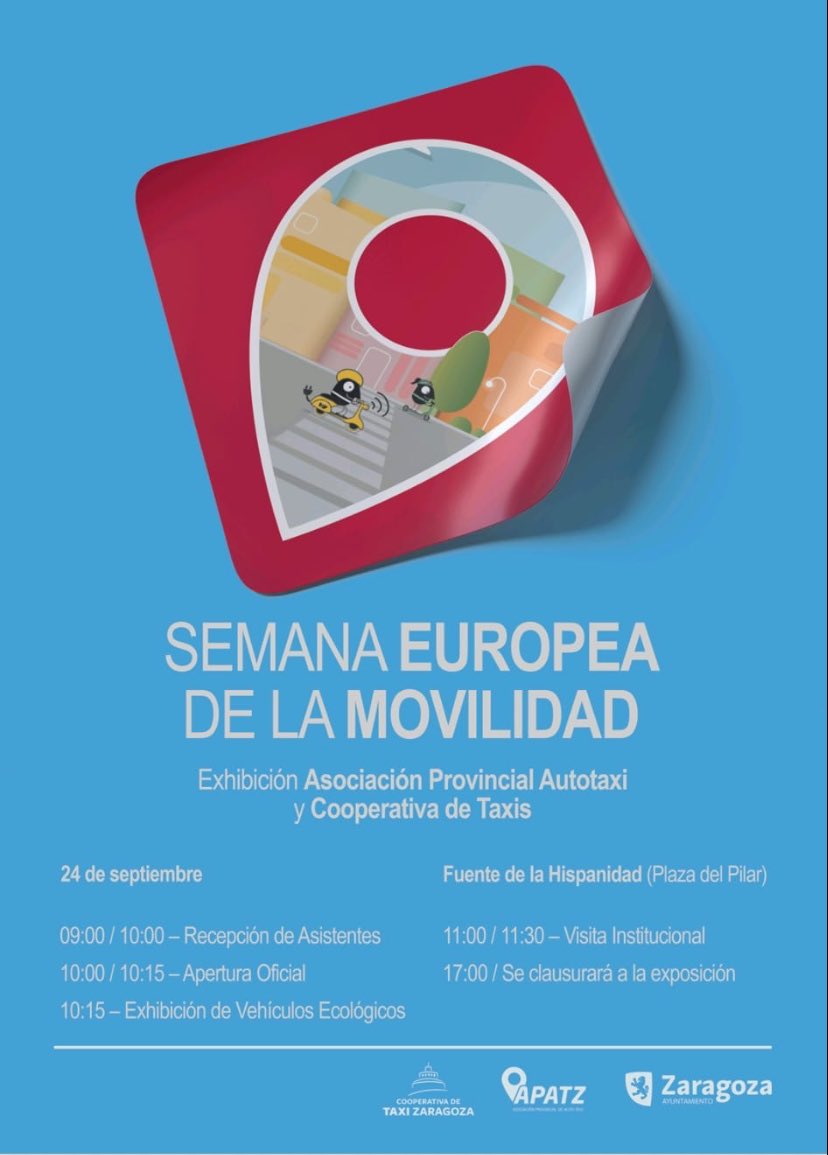 zarataxi's tweet image. Recordar, el miércoles por la mañana. #ZaragozaEsTaxi