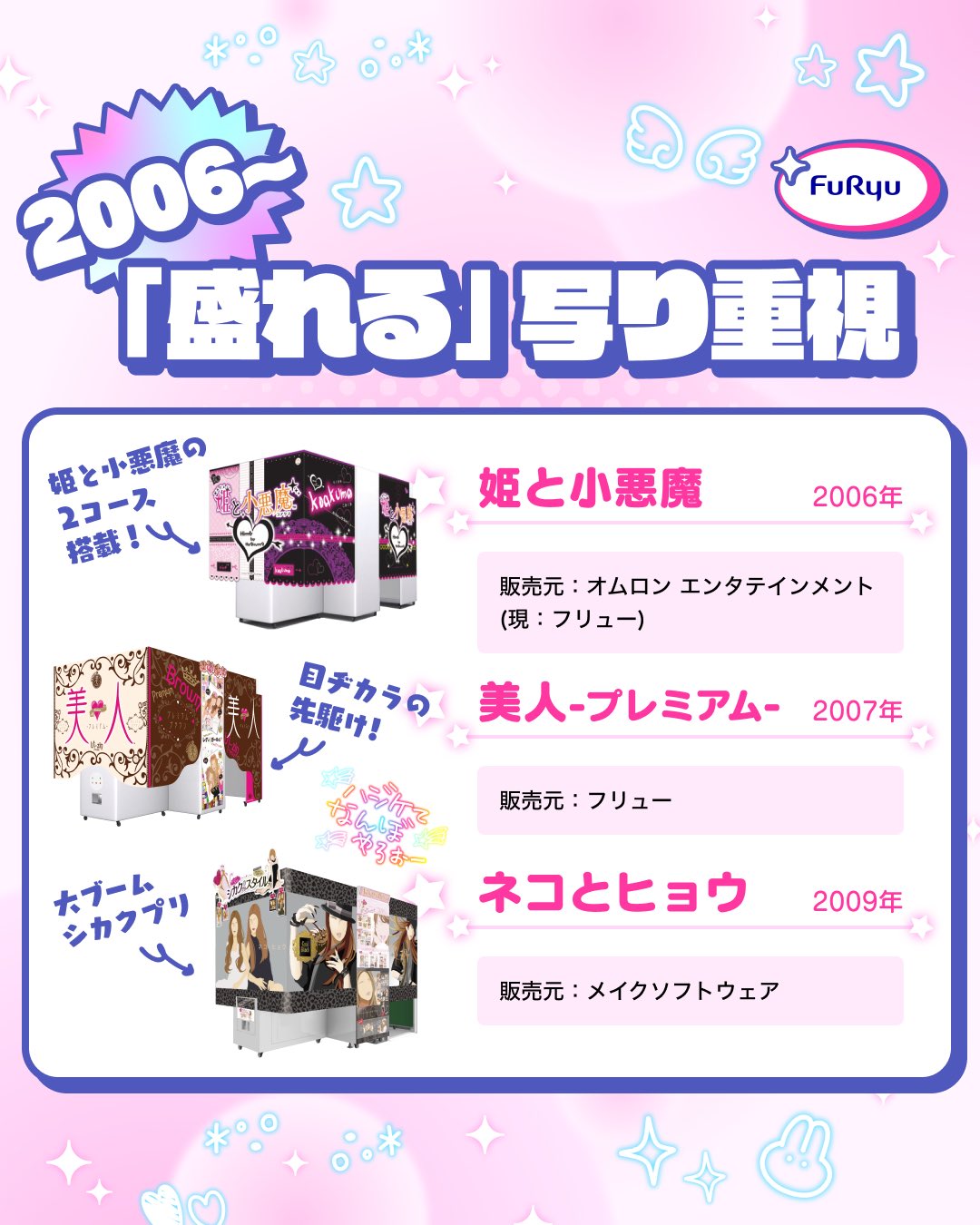Man ポップアップ プリクラ お取り扱いの「シールプリント機（プリ）」について | namco