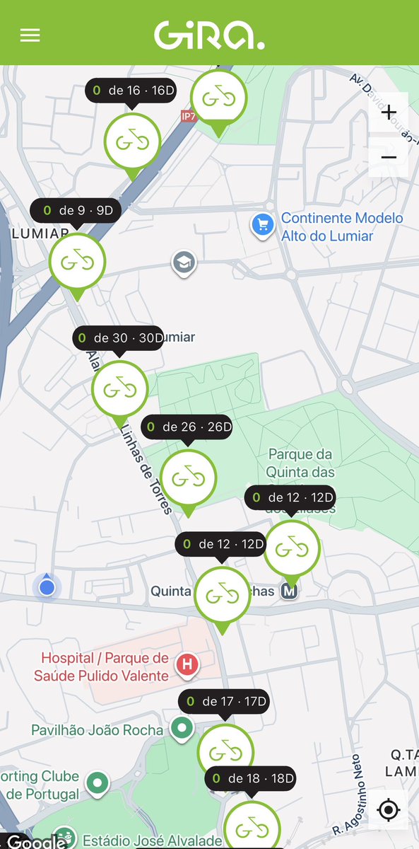 Pode acontecer um dia as estações Gira terem bicicletas. Pode acontecer…
#CDUpelodireitoacidade
