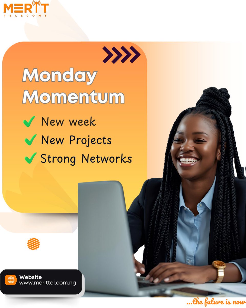 MeritTelecoms's tweet photo. A new week brings new opportunities, new projects, and the strong networks to make them happen.

At Merit Telecoms, we power the connections that move businesses forward.

#merittelecoms #mondaymotivation #strongnetworks #telecomsolutions #connectivity https://t.co/0gxqZNriaG
