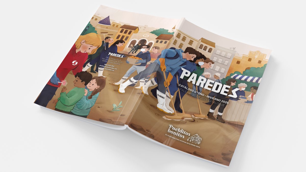 💙 Este catálogo es más que una portada.

Es homenaje, memoria y agradecimiento a los pueblos que vivieron la DANA 2024 👟 Nuestros nuevos modelos llevan sus nombres para que su fortaleza siga inspirando.

Descúbrela 👉 paredes.es/es/1048-noveda…

#NuevaColeccion #ZapatillasParedes
