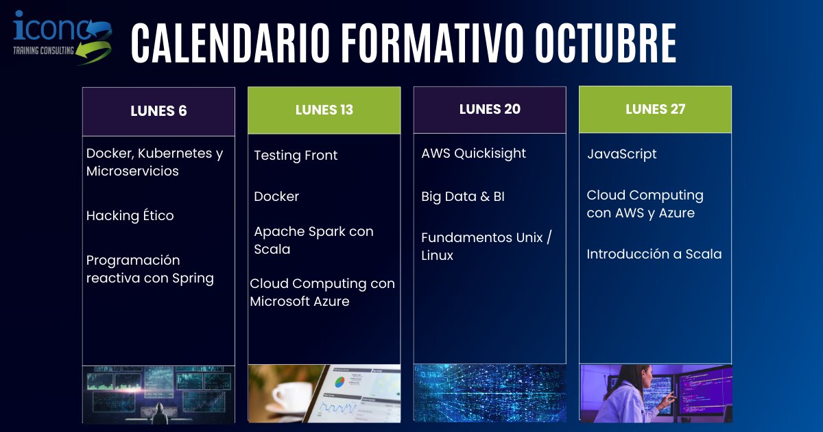 IconoTc's tweet image. Muchos equipos no necesitan más herramientas, sino saber usar bien las que ya tienen. 

 📌 En octubre, lanzamos nuevas formaciones prácticas, en remoto, con expertos y bonificables por FUNDAE. 

 🔗 Inscríbete aquí👉iconotc.com/eventos/