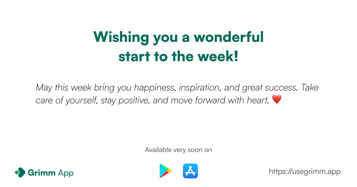 #MondayMotivation
Take a moment to reconnect with your "why." It's the source of energy that motivates you, helps you persevere through obstacles, and allows you to stand out in everything you do.

For more info: usegrimm.app