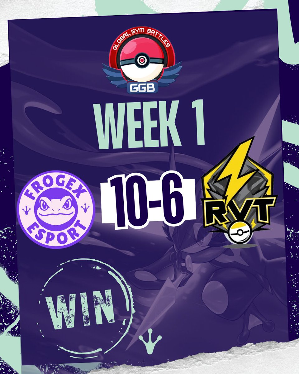 Victoire ! 
Une belle entrée en matière pour FrogEX qui vient signer sa première victoire dans cette saison 3 du <a href="/GGBLeague/">Global Gym Battles</a> ! Bravo l'équipe !
Joe MVP avec son Guzzlord (7-0) 🔥

Roster : 
- Babar
- Numatinale (<a href="/HiImNuma/">Numatinale</a>) 
- Acnova
- Joe
- Tachi