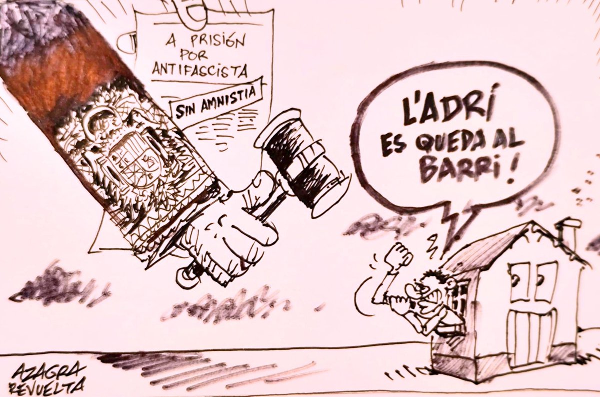 El partido Judicial sigue la represión contra Catalunya y la izquierda 
Basta ya de REPRESIÓN 
Adri Absolución ó Amnistia  🔥🔥 
<a href="/adrinoestassol/">#AdriNoEstasSol</a> <a href="/Accountable2019/">Accountable</a> <a href="/AinaVS/">Aina Vidal Sáez 🔻🇵🇸</a> <a href="/AlbanoDante76/">Albano-Dante Fachín</a> <a href="/AlertaSolidaria/">Alerta Solidària</a> <a href="/assemblea/">Assemblea Nacional Catalana</a> <a href="/omnium/">Òmnium Cultural</a> <a href="/PODEMOS/">Podemos</a> <a href="/cupnacional/">CUP Països Catalans</a>