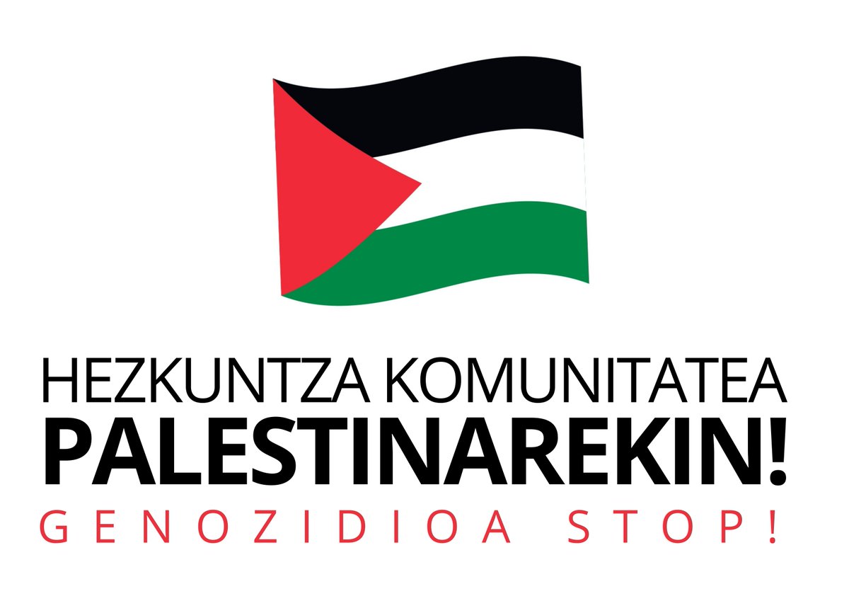 labirakaskuntza's tweet photo. 🇵🇸 Hezkuntza komunitatea Palestinarekin! Genozidioa STOP!

@GureHaurrak-en deialdiarekin bat egin eta hezkuntza komunitate osoa  gonbidatu nahi dugu ostegunero Palestina pairatzen ari den genozidioa salatzeko kontzentrazioak burutzera. 

📲 Bitartekoak: https://t.co/SJXRKvVMK4 https://t.co/vzbx57USPM