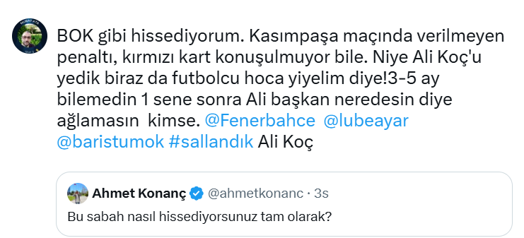 muratata42's tweet photo. Yazık oluyor, Kimse uyanmıyor!
@Fenerbahce @baristumok @lubeayar @ahmetercanlar @ahmetkonanc #deprem #sallandık Kaan #tera Ali Koç Tanju Gitti Mert Hakan Arda Kardeşler Resmi Gazete'de Galatasaray - Konyaspor #Balıkesir @TFF_Org İbrahim Hacıosmanoğlu Oğuzhan Çakır için özür nerde https://t.co/SuZeGjWlDB