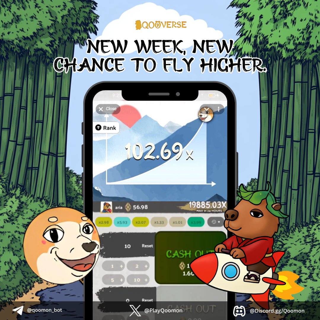 🚀 New week, new chance to fly higher.
One tap can change your whole run.
How bold are you feeling today? 👀

#QoomonFly #MondayMotivation #GameFi #Web3Game