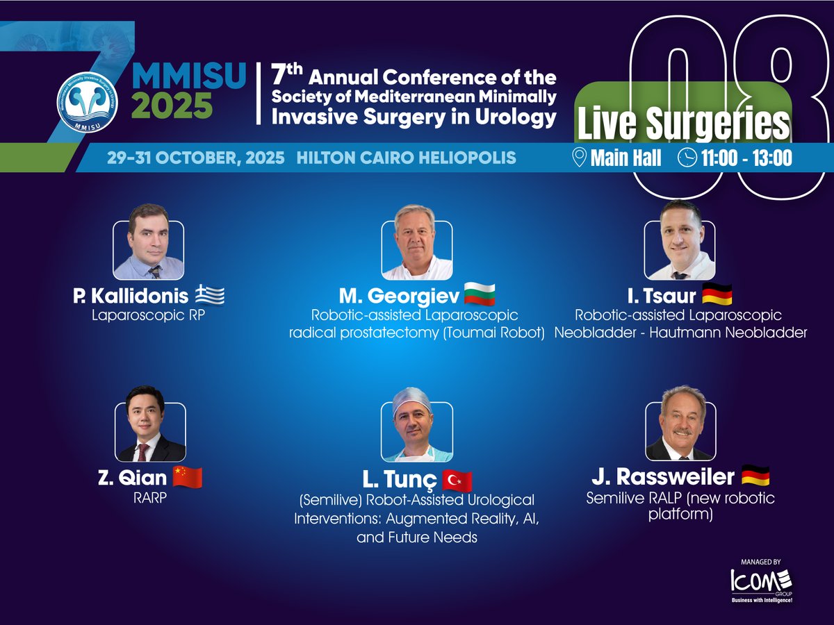 MMISU (@mmisu_meeting) on Twitter photo Bladder. Prostate. Robotics in action.
The Laparoscopic & Robotic Live Surgeries at ๐๐๐๐๐ ๐๐๐๐ bring the future of minimally invasive urology to life.
๐๐๐ข๐ง๐ค๐๐๐๐ง ๐๐๐ ๐: bit.ly/4og17Lp
๐๐
๐จ๐ซ ๐ฆ๐จ๐ซ๐ ๐ข๐ง๐๐จ ๐ฏ๐ข๐ฌ๐ข๐ญ ๐จ๐ฎ๐ซ ๐ฐ๐๐๐ฌ๐ข๐ญ๐: Bladder. Prostate. Robotics in action.
The Laparoscopic & Robotic Live Surgeries at ๐๐๐๐๐ ๐๐๐๐ bring the future of minimally invasive urology to life.
๐๐๐ข๐ง๐ค๐๐๐๐ง ๐๐๐ ๐: bit.ly/4og17Lp
๐๐
๐จ๐ซ ๐ฆ๐จ๐ซ๐ ๐ข๐ง๐๐จ ๐ฏ๐ข๐ฌ๐ข๐ญ ๐จ๐ฎ๐ซ ๐ฐ๐๐๐ฌ๐ข๐ญ๐: