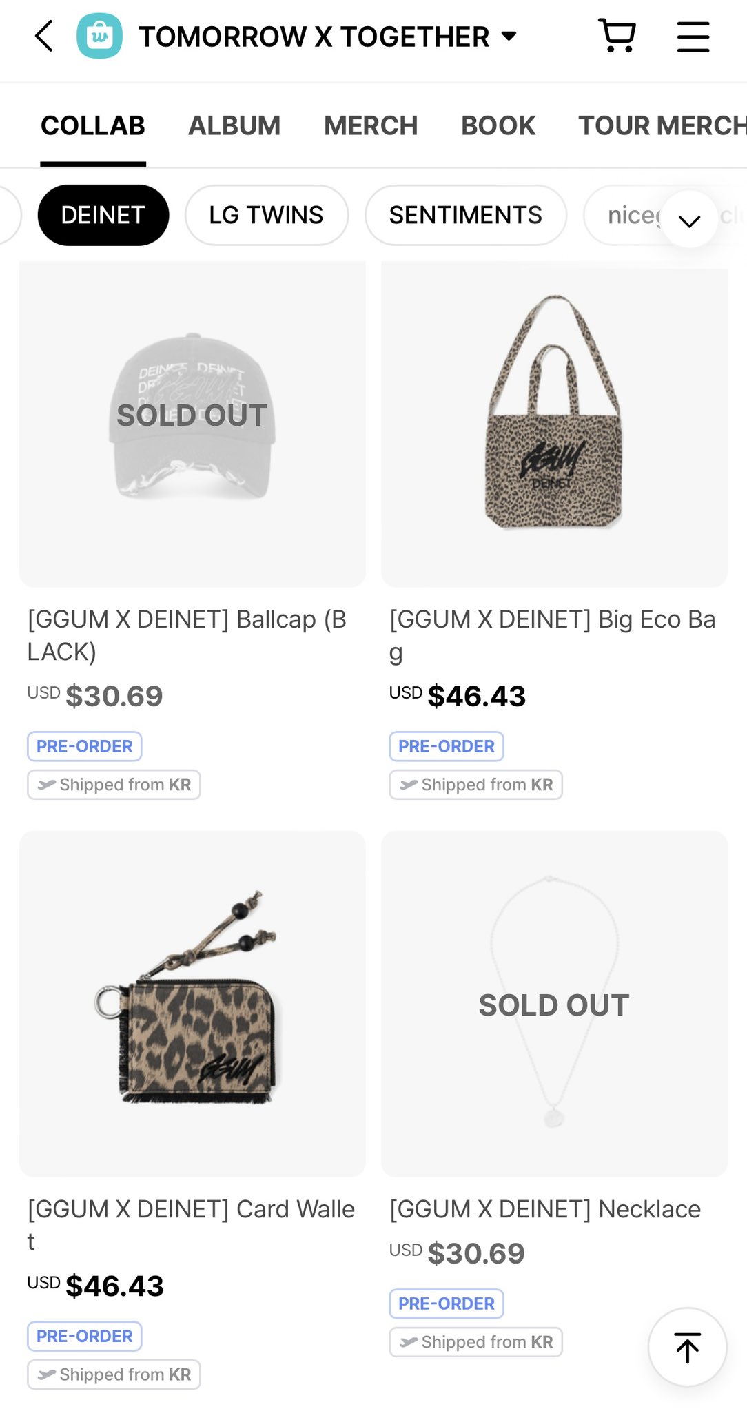 TXT ヨンジュン GGUM X DEINET ビッグエコバッグ トレカ txt GGUM X