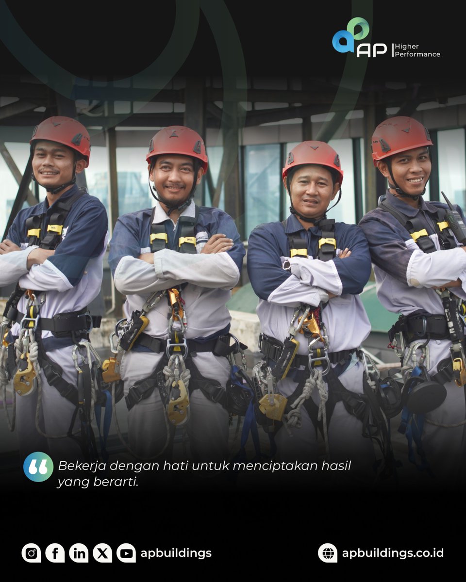apbuildings's tweet image. Kerja terbaik lahir dari ketulusan. Bukan hanya soal hasil, tapi tentang bagaimana kita melakukannya. Tetap semangat untuk memberikan yang terbaik 😉

#APBuildings #HigherPerformance #Green #Building #Management #Operation #Maintenance #Consultation #Training