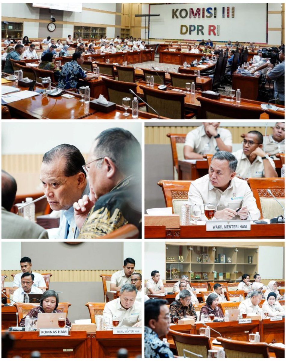 🔸RDPU Komisi III DPR RI dengan Wakil Menteri HAM dan Komnas HAM

Anggota Komisi III DPR RI dari Fraksi PKS, Adang Daradjatun, menghadiri Rapat Kerja dan Rapat Dengar Pendapat Umum (RDPU) bersama Kementerian HAM serta Komnas HAM pada Senin, 22 September 2025, di Ruang Rapat