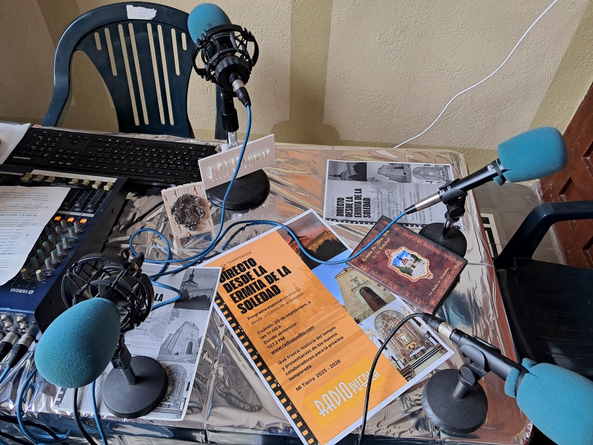 RadioPuebla's tweet image. PROGRAMA ESPECIAL | #Directo desde LA ERMITA DE LA SOLEDAD. Conocemos la  realidad del del lugar y os presentaremos la nueva temporada con +  colaborador@s  #ProgramaEspecial #MiTierra #LaFramiliaCrece  #RadioDeCorazón #LaPueblaDeMontalbán 20/09/25 acortar.link/g6XF30