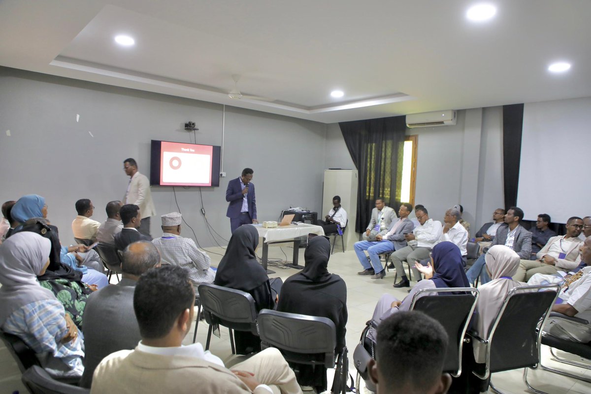SomaliaPdrc's tweet photo. Hargeisa Hall also welcomed Abdirahman Yusuf Abdi for this paper presentation on “Climate change as a Trigger for Conflict in Somalia: From Drought to Discord”. #APC2025 https://t.co/60wQK3sgj7