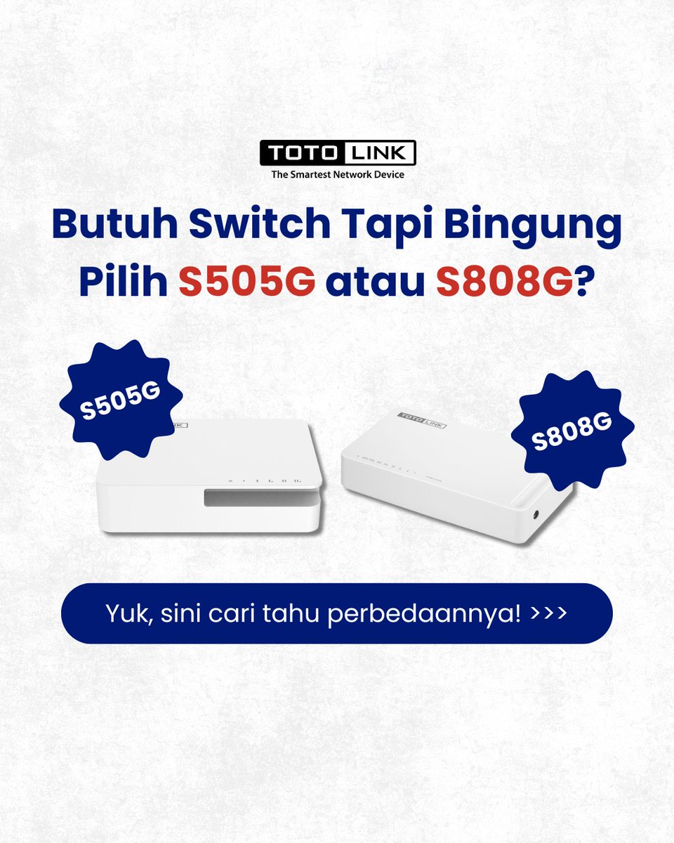 totolinkID's tweet image. Sekarang udah tau kan perbedaannya?

Solusi Koneksi Stabil #totolink #totolinkindonesia